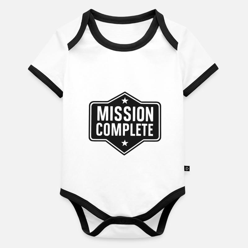 Mission Complete Organic Baby Contrasting Bodysuit