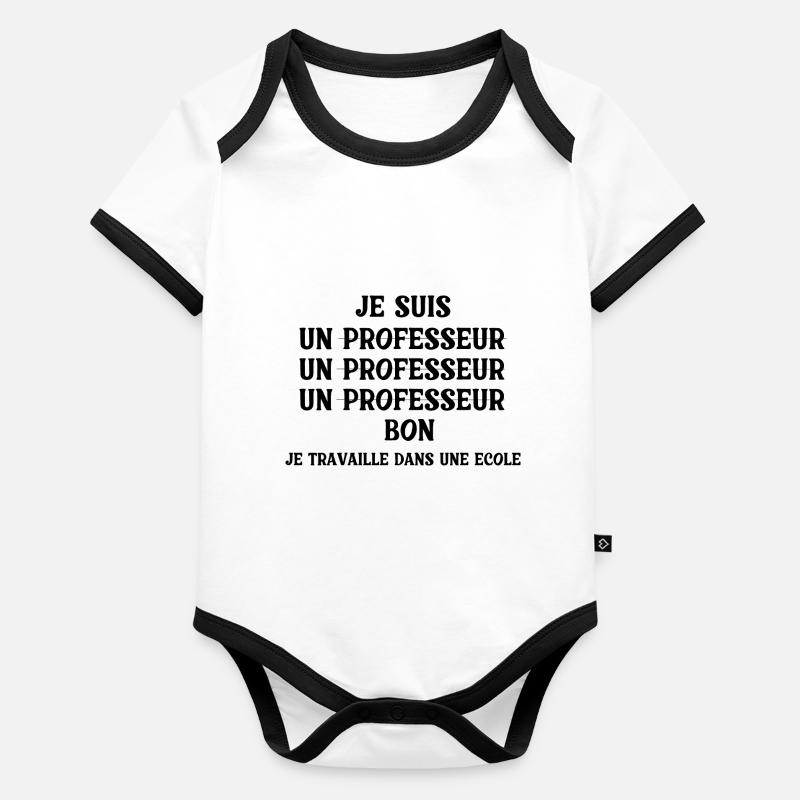 I am a school gift teacher! Organic Baby Contrasting Bodysuit