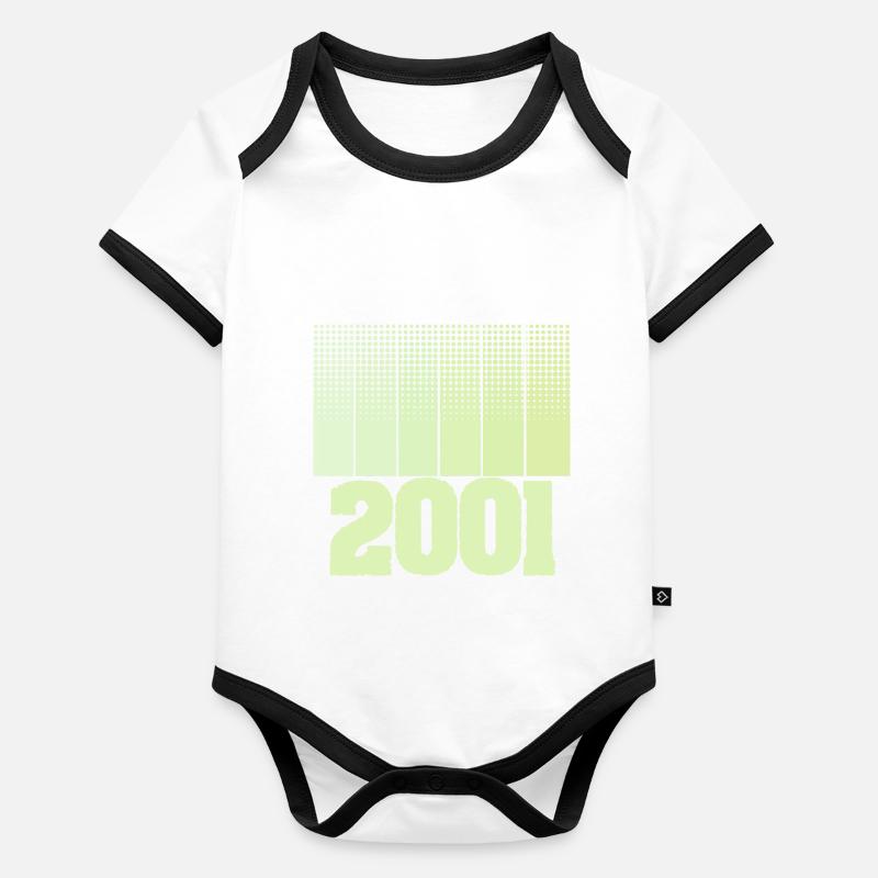 2001 Body Bébé bio contrasté manches courtes