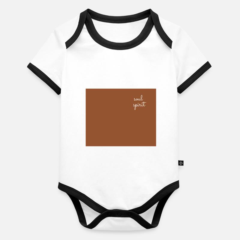 Geist Baby Bio-Kurzarm-Kontrastbody