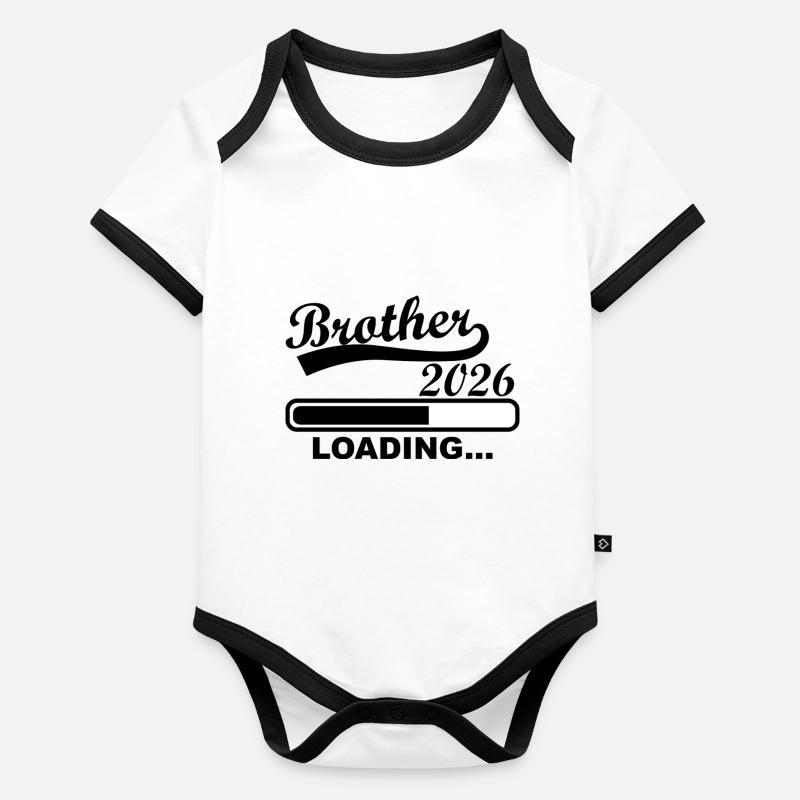 Brother 2026 will be loaded soon Organic Baby Contrasting Bodysuit