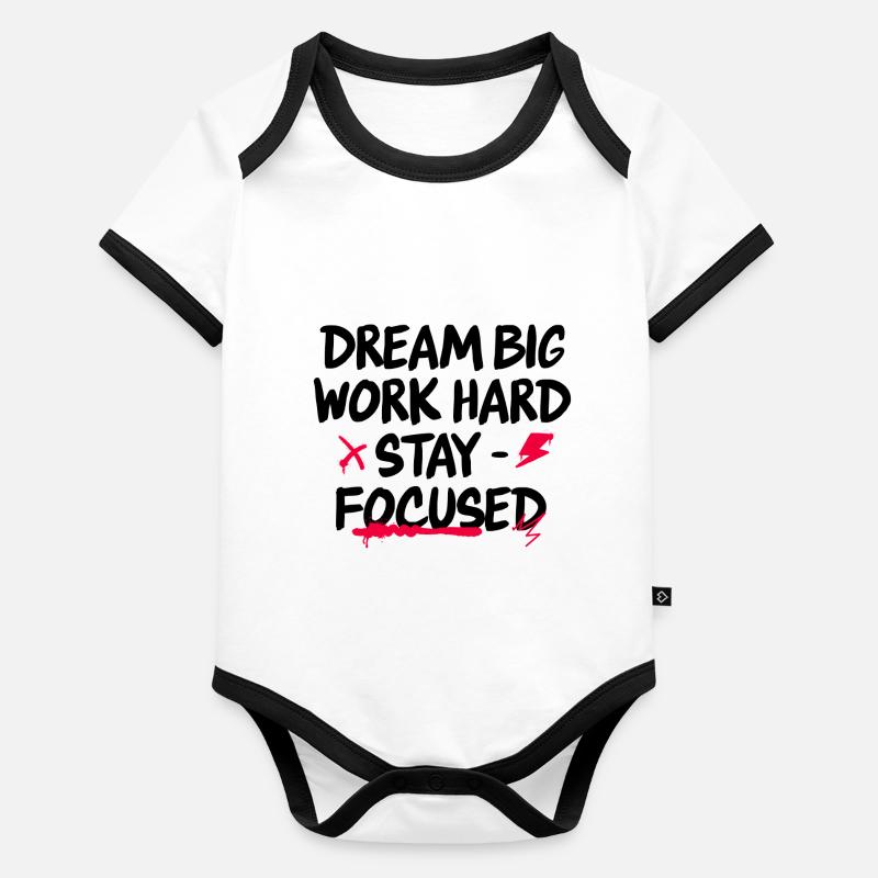 dream big Baby Bio-Kurzarm-Kontrastbody