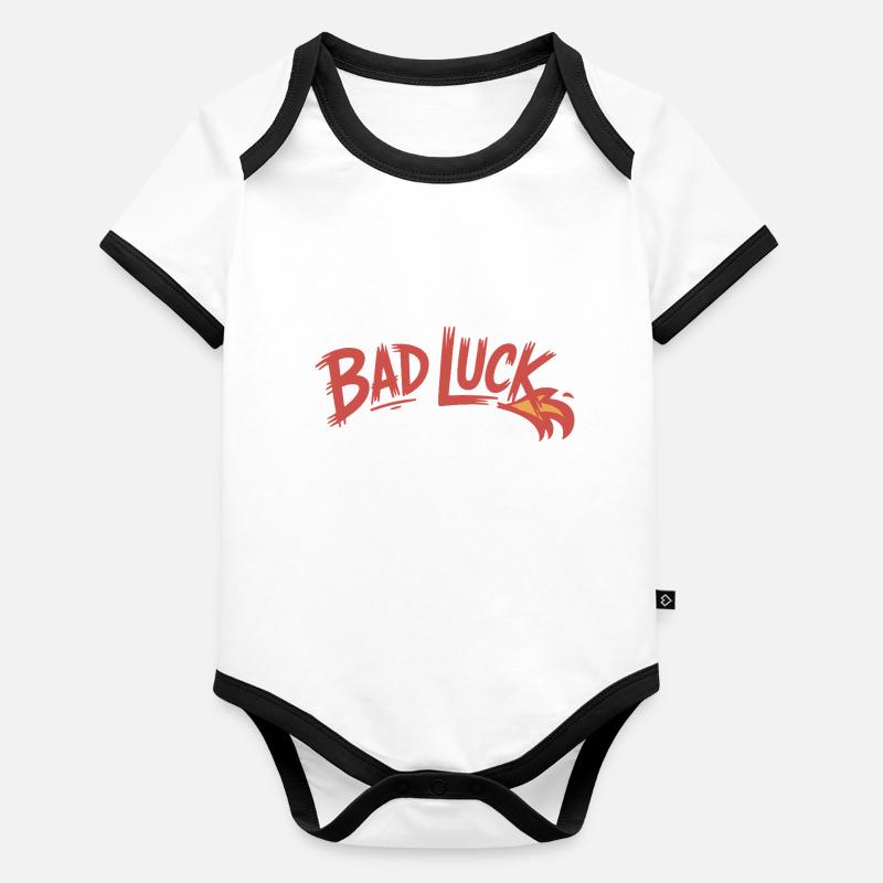 MALCHANCE Body Bébé bio contrasté manches courtes