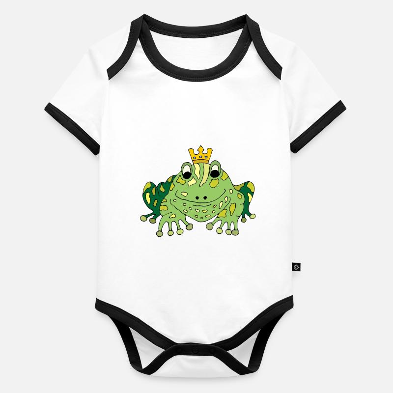 Frosch Baby Bio-Kurzarm-Kontrastbody