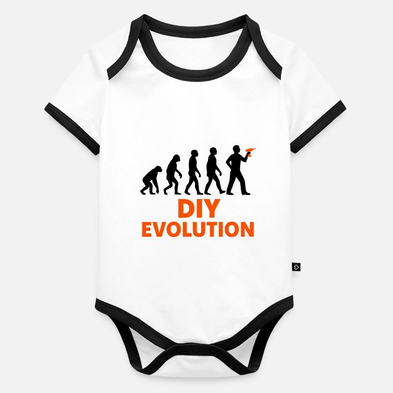 DIY Evolution Handwerk Baby Bio-Kurzarm-Kontrastbody