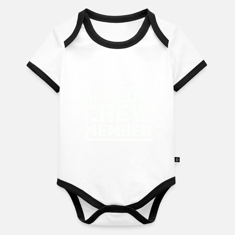 crew member Organic Baby Contrasting Bodysuit