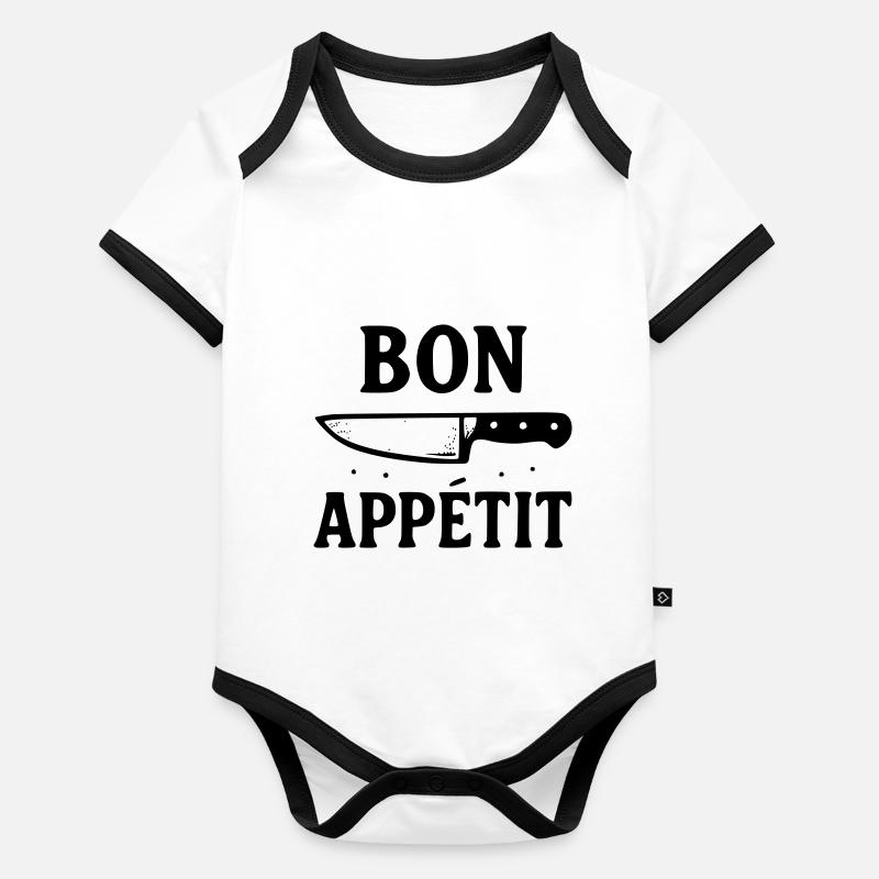 Guten Appetit Baby Bio-Kurzarm-Kontrastbody