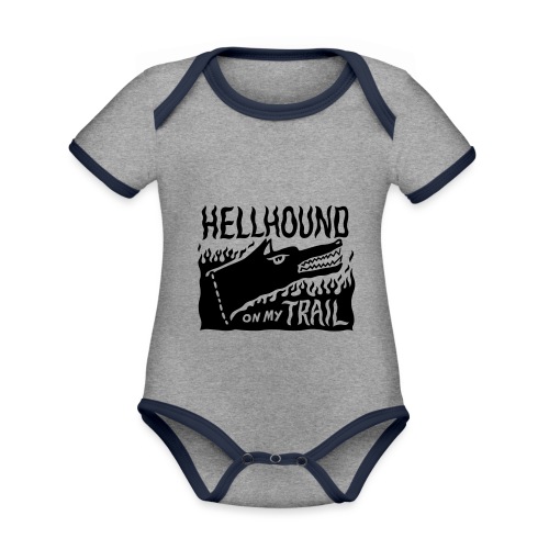 Hellhound on my trail - Organic Baby Contrasting Bodysuit