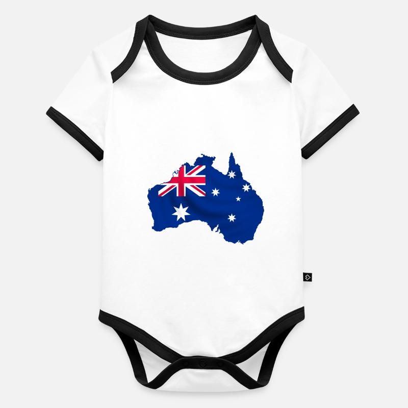 australia Body Bébé bio contrasté manches courtes