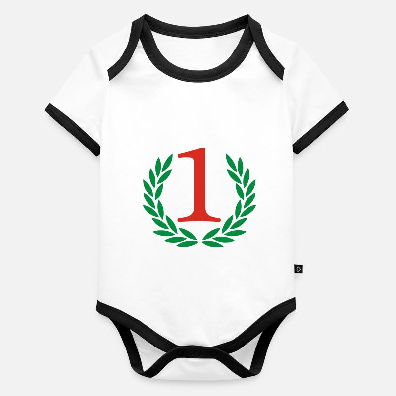 Sieger - Gewinner Baby Bio-Kurzarm-Kontrastbody