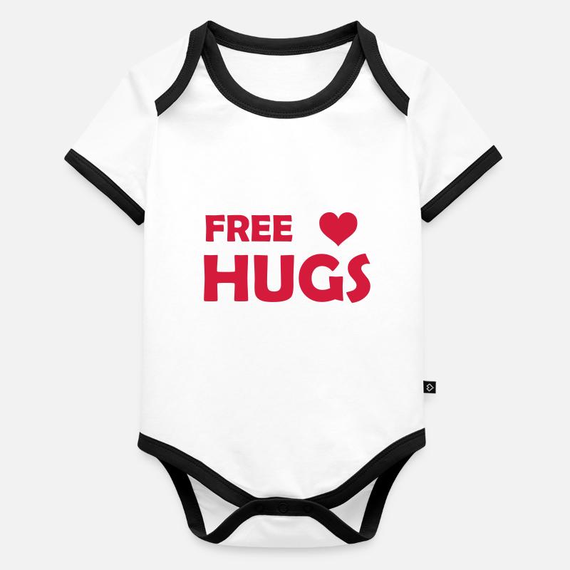 free hugs Organic Baby Contrasting Bodysuit