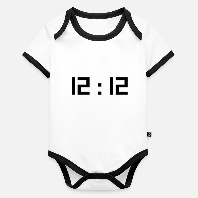 Midi douze Body Bébé bio contrasté manches courtes