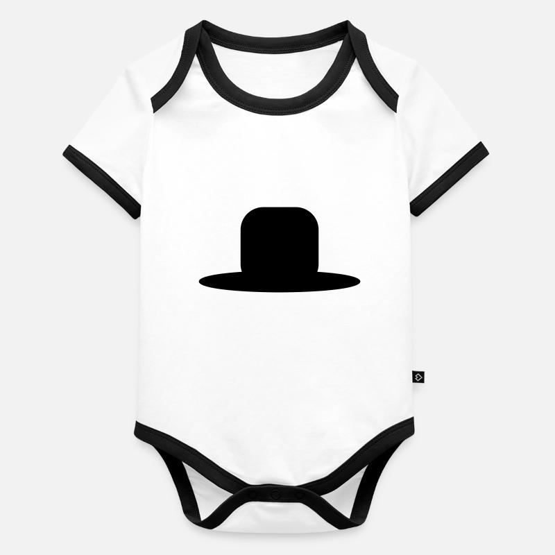 hut2 Baby Bio-Kurzarm-Kontrastbody