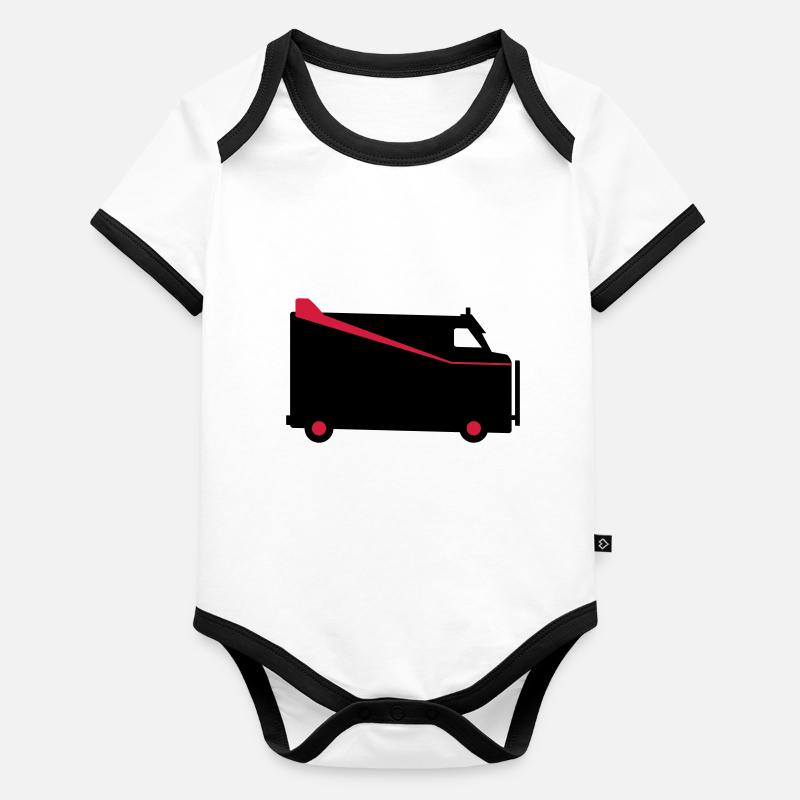 a team van Body Bébé bio contrasté manches courtes