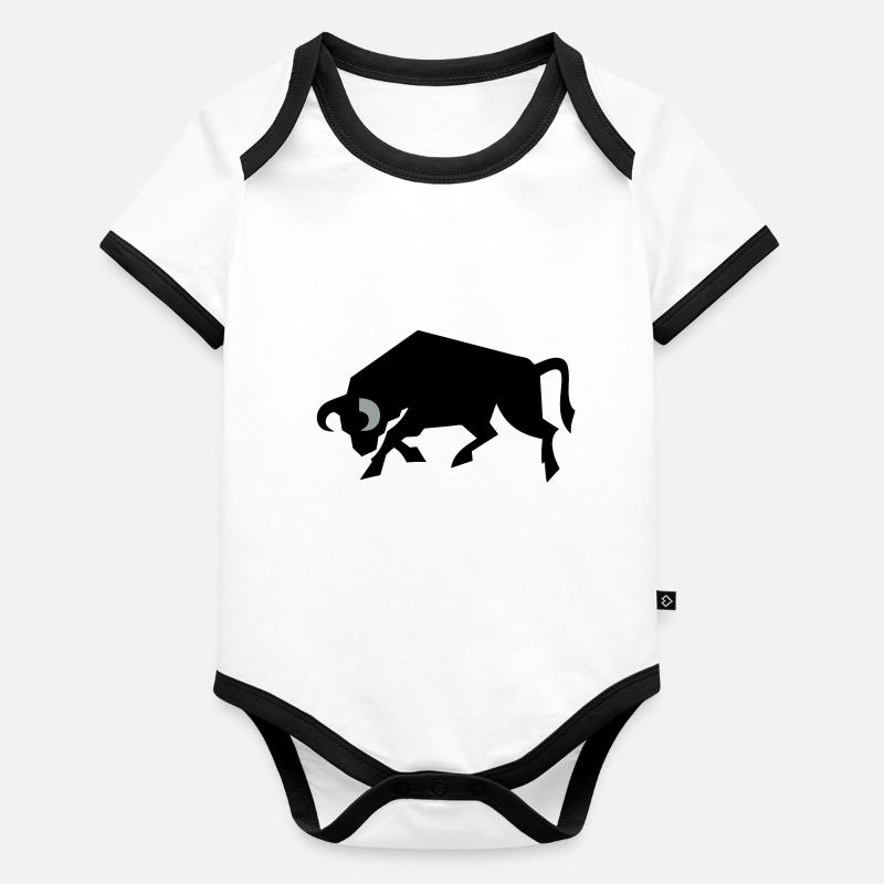 bull_2 Body Bébé bio contrasté manches courtes