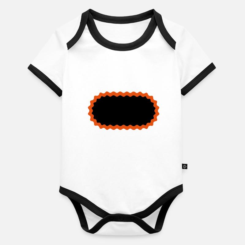 Patchs de vélo Body Bébé bio contrasté manches courtes