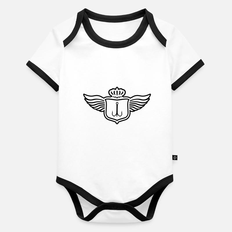 fishing__logo_1__f1 Body Bébé bio contrasté manches courtes