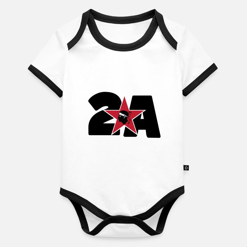 Corsica! Organic Baby Contrasting Bodysuit