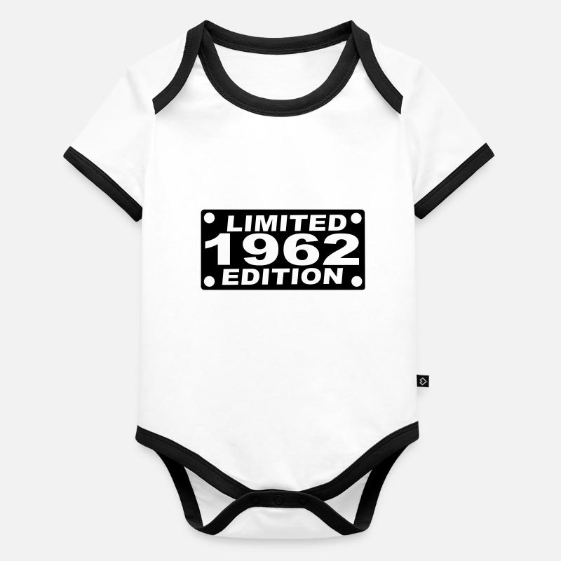 year 1962 limited edition Organic Baby Contrasting Bodysuit