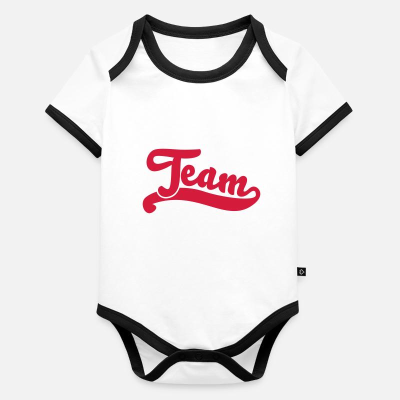 team Body Bébé bio contrasté manches courtes
