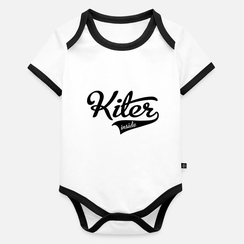kiter Body Bébé bio contrasté manches courtes
