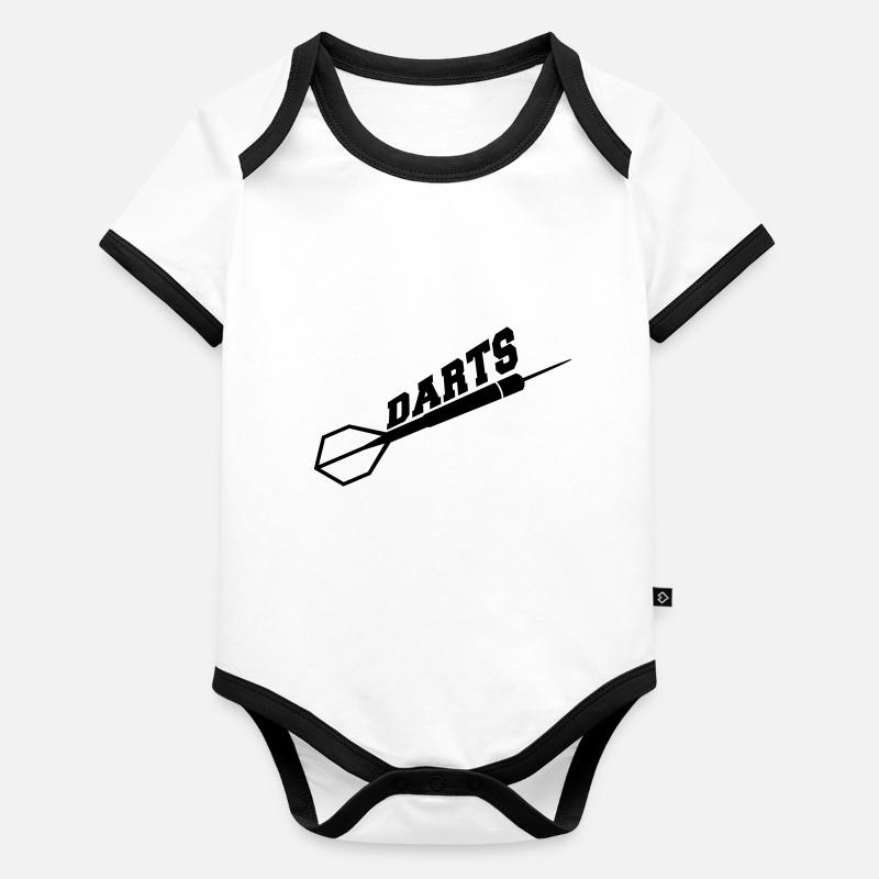 Darts Design Body Bébé bio contrasté manches courtes