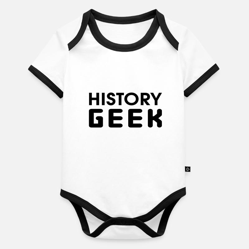 History Geek Organic Baby Contrasting Bodysuit