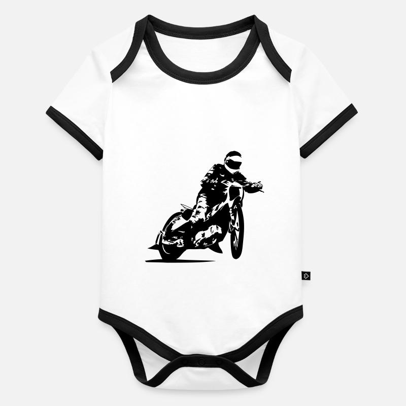Speedway Racing Organic Baby Contrasting Bodysuit