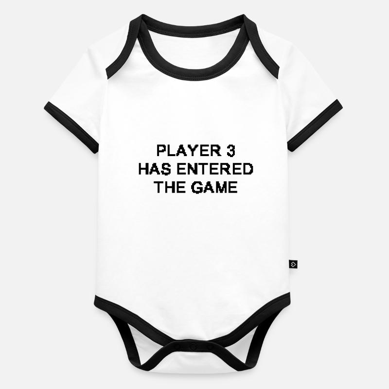 Player 3 Baby Baby Bio-Kurzarm-Kontrastbody