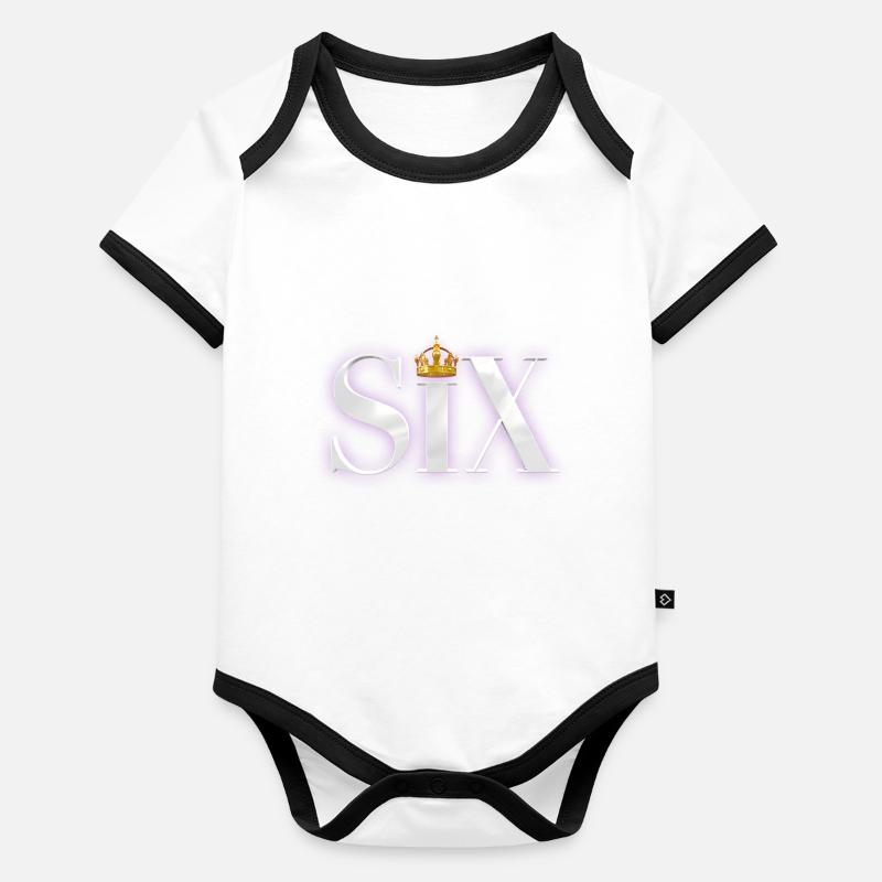 SIX logo 1 Body Bébé bio contrasté manches courtes