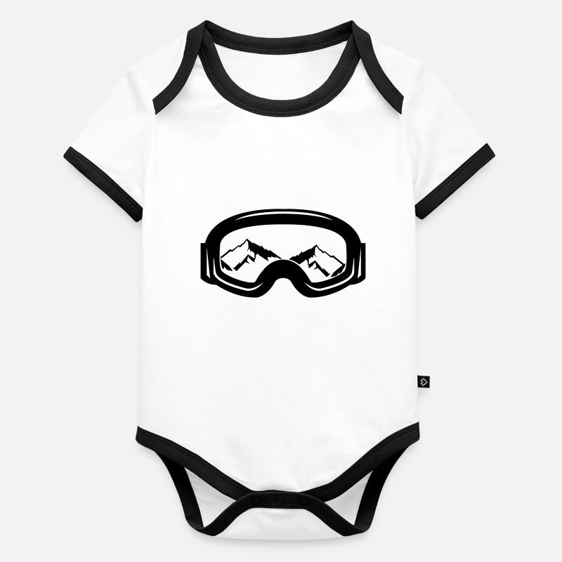 masque de ski Body Bébé bio contrasté manches courtes