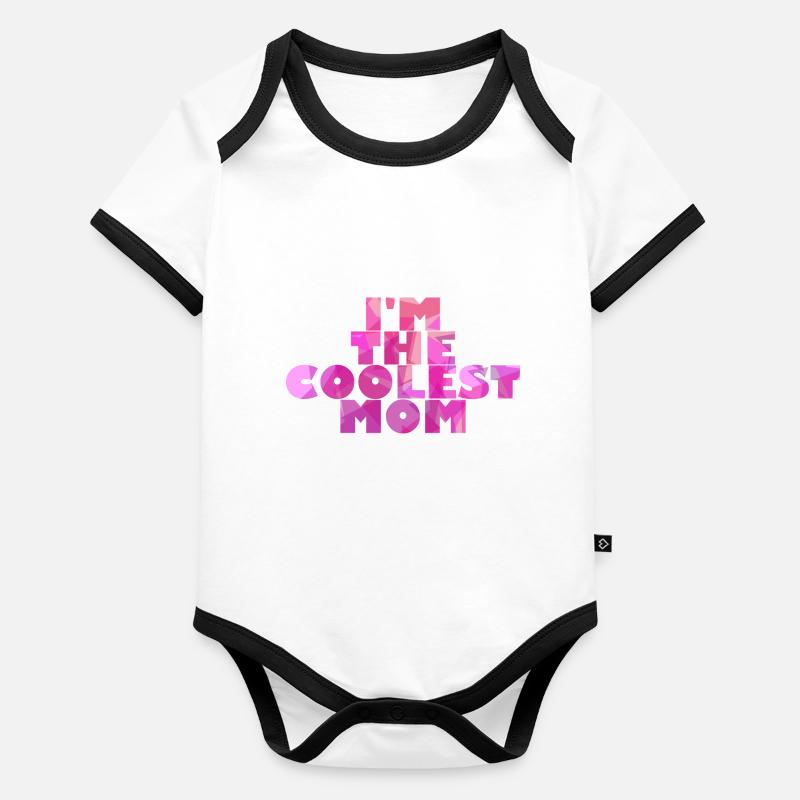 Ich bin ein cooler Mom. Baby Bio-Kurzarm-Kontrastbody