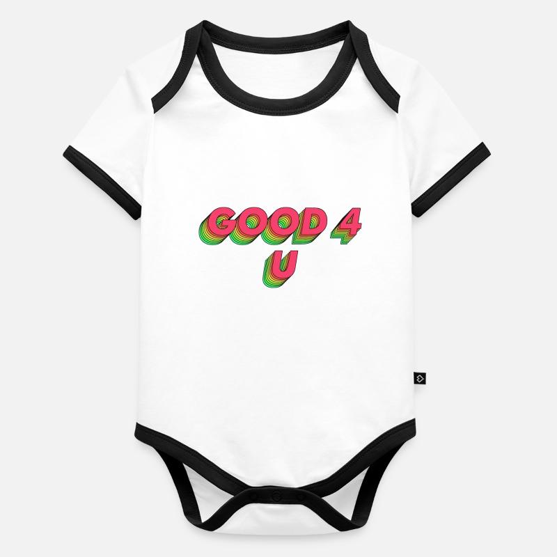 Bon 4 U Body Bébé bio contrasté manches courtes
