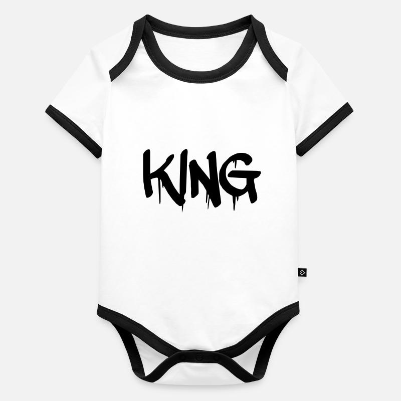 King Body Bébé bio contrasté manches courtes