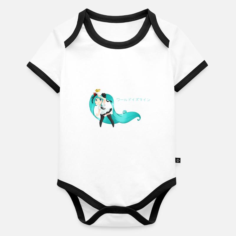 World is mine Organic Baby Contrasting Bodysuit