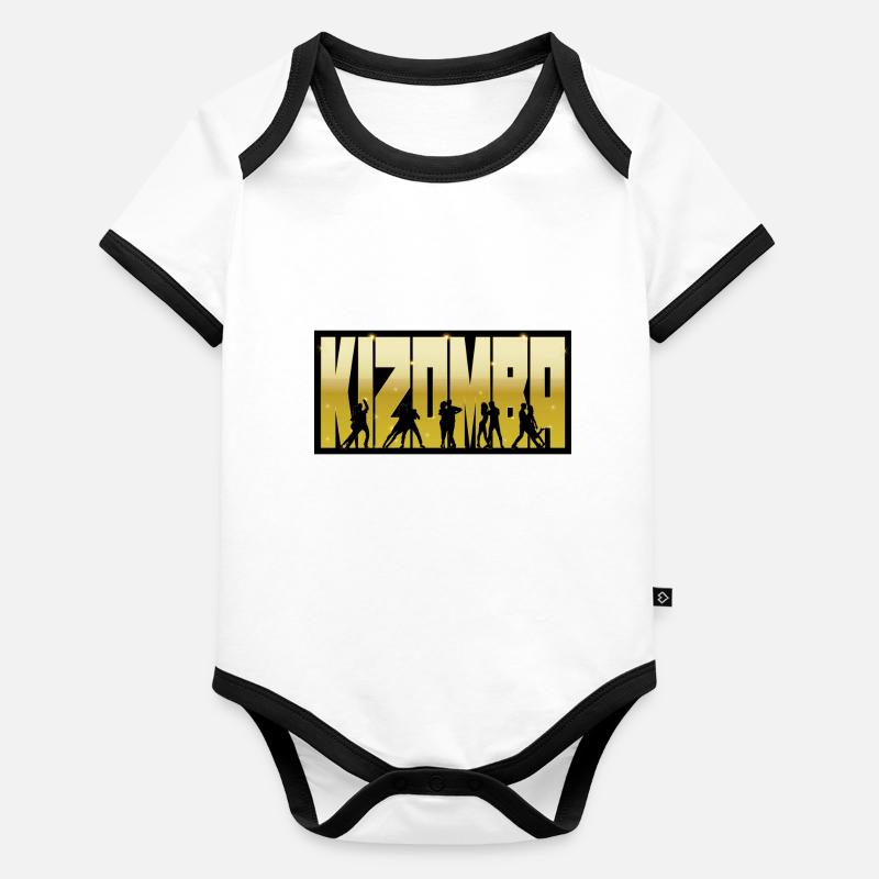 Kizomba Prestige v1 Body Bébé bio contrasté manches courtes