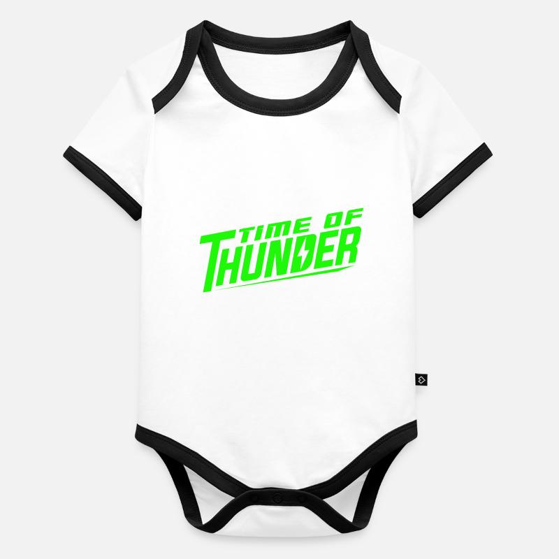 ÉNERGIE VERTE Body Bébé bio contrasté manches courtes