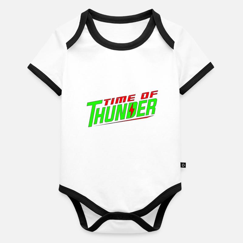 ÉNERGIE VERTE Body Bébé bio contrasté manches courtes