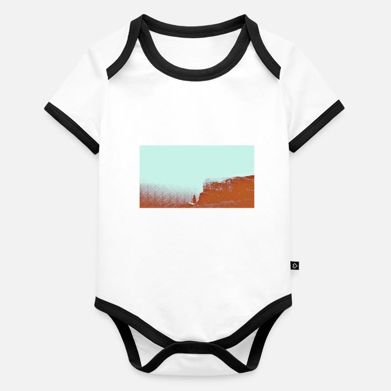 Cliffs of Moher Baby Bio-Kurzarm-Kontrastbody