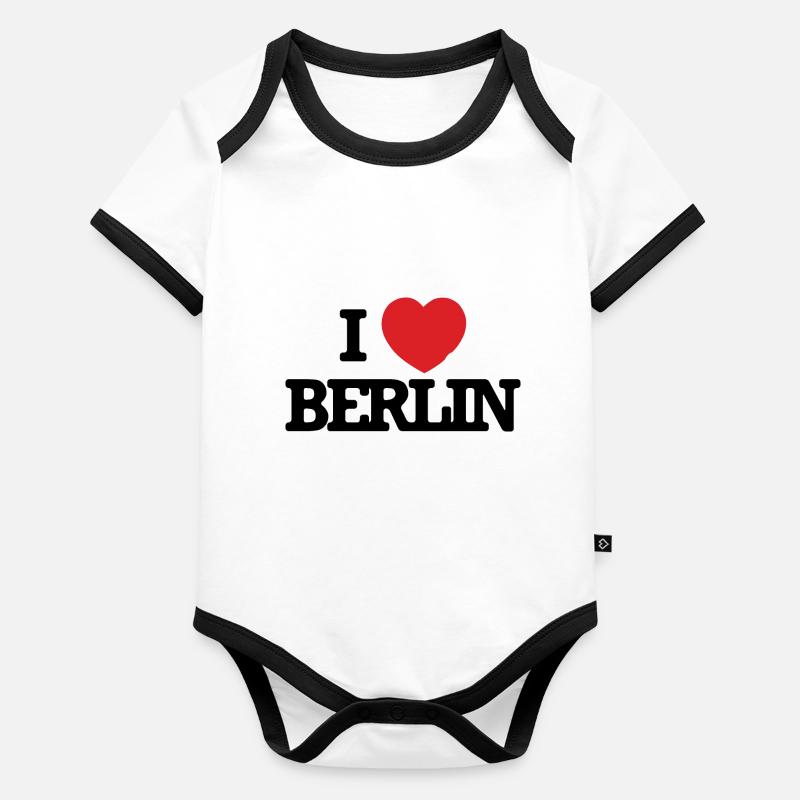 I love Berlin Organic Baby Contrasting Bodysuit