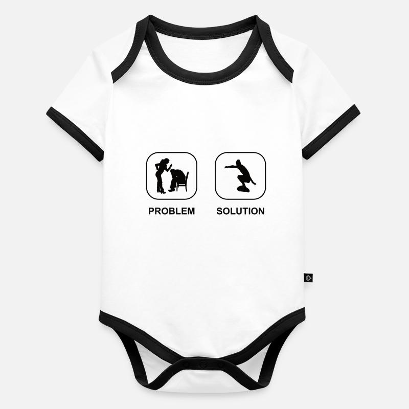 Surfer Surf Surfboard Moniteur de surf Surf Body Bébé bio contrasté manches courtes