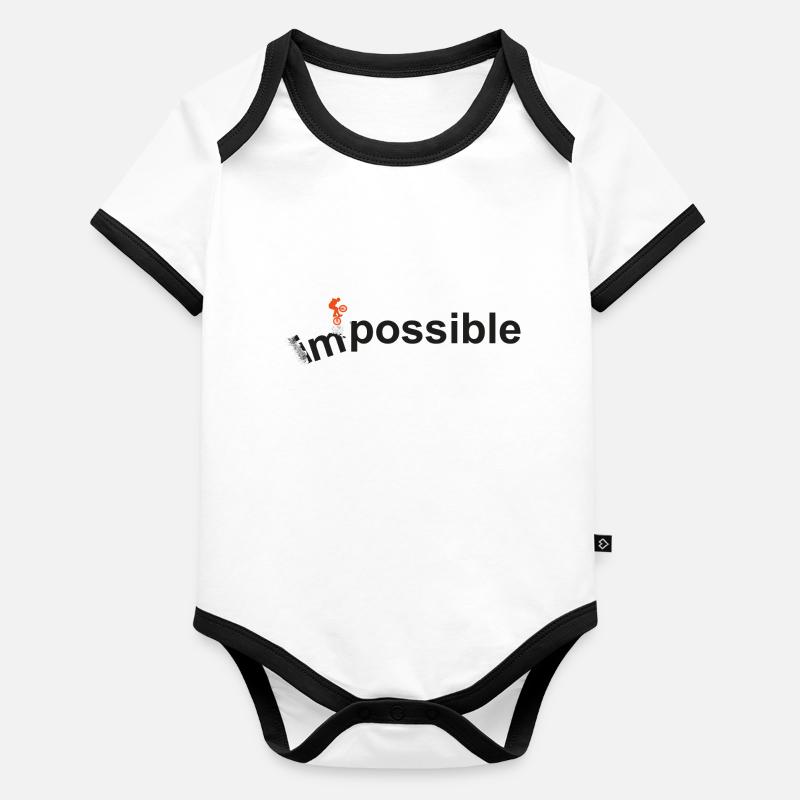 impossible 2 Organic Baby Contrasting Bodysuit