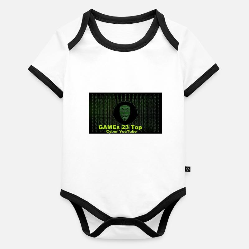 hackerSpiel Baby Bio-Kurzarm-Kontrastbody