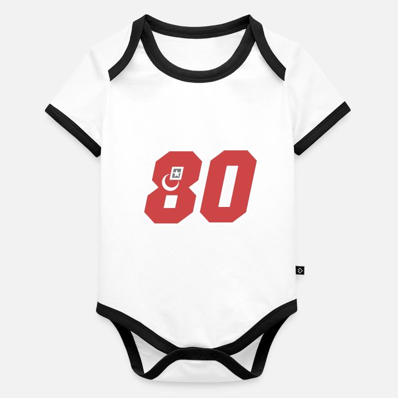 Osmaniye Body Bébé bio contrasté manches courtes