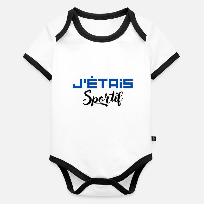 SPORTIF Body Bébé bio contrasté manches courtes