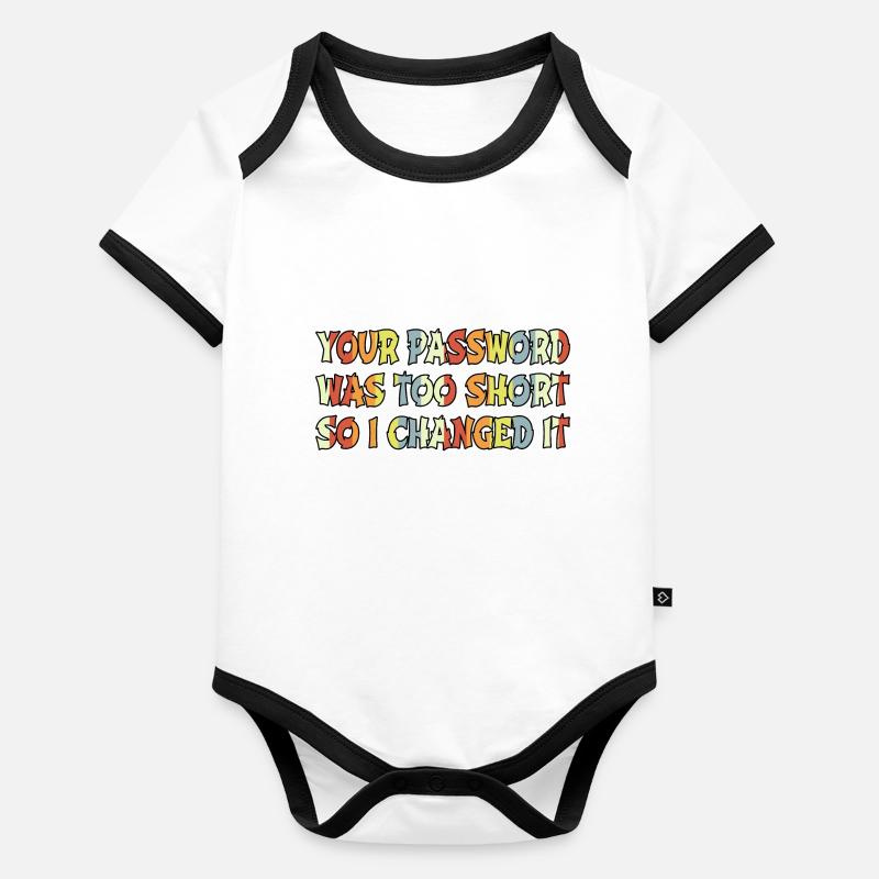 citation hacking coder anonyme masque analyste hacking Body Bébé bio contrasté manches courtes