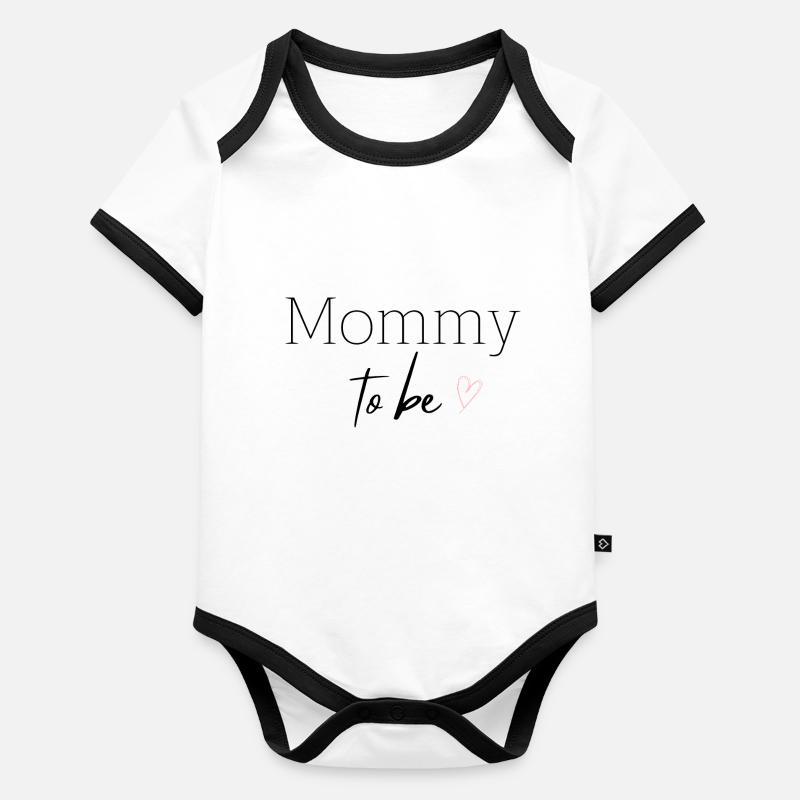 Maman à être Body Bébé bio contrasté manches courtes
