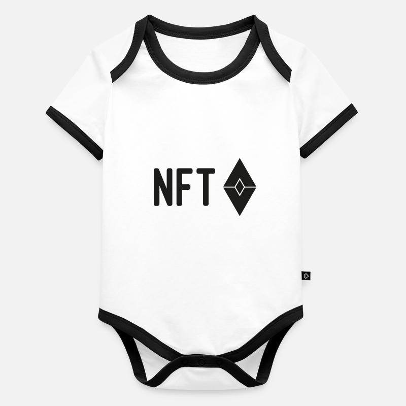NFT Ethereum Body Bébé bio contrasté manches courtes