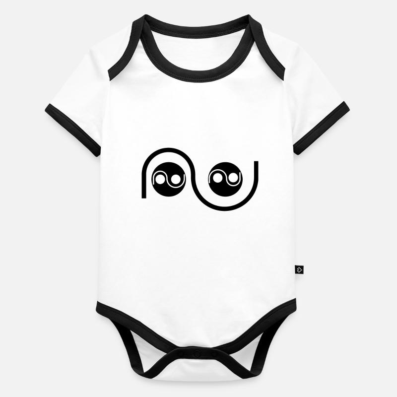Wave Organic Baby Contrasting Bodysuit