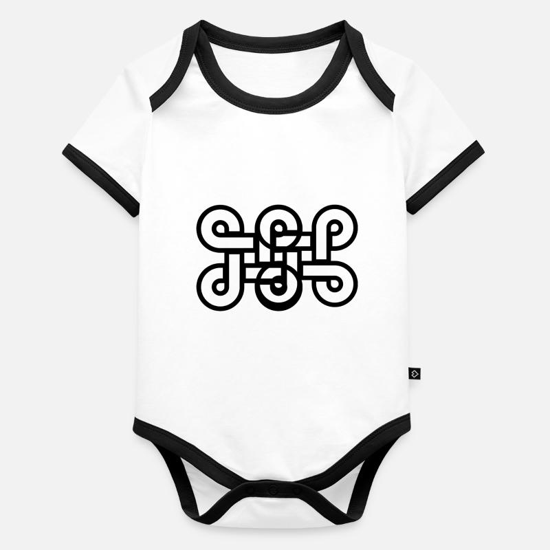 # Logo Organic Baby Contrasting Bodysuit